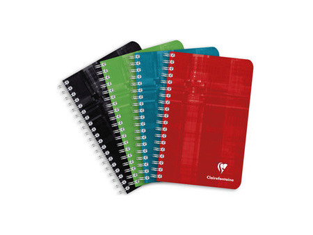 Clairefontaine Carnet à spirale, 110 x 170 mm, quadrillé 5x5