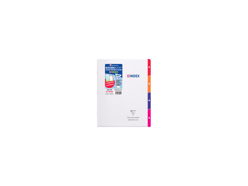 Clairefontaine Cahier piqûre KOVERBOOK 4INDEX, 240 x 320 mm