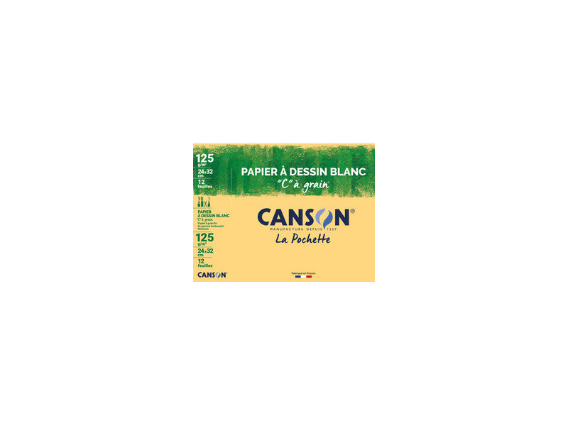 CANSON Papier à dessin 'C' à grain, A3, 180 g/m2, blanc