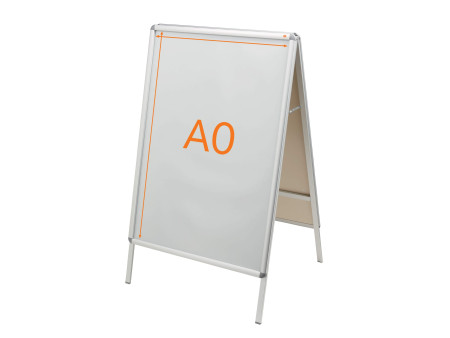 nobo Chevalet d'affichage A0, cadre aluminium haute qualité