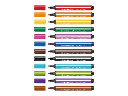 STABILO Stylo feutre Trio Scribbi, jaune