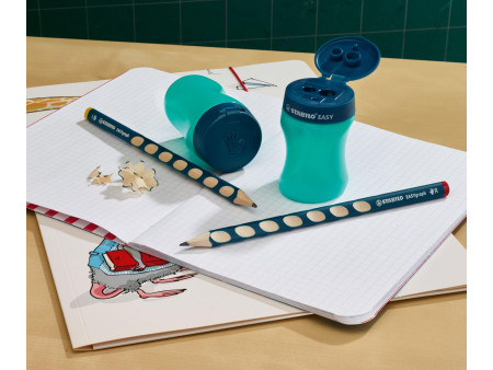STABILO Taille-crayon à réservoir EASYsharpener, pétrole