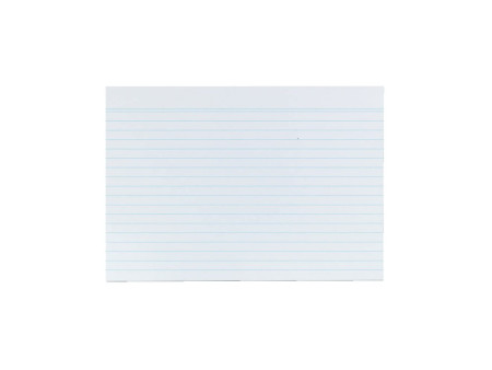 herlitz Fiches bristol, A5, ligné, blanc