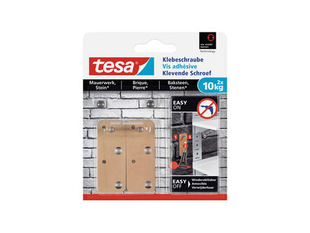 tesa Vis adhésive pour brique, rectangulaire, 10 kg