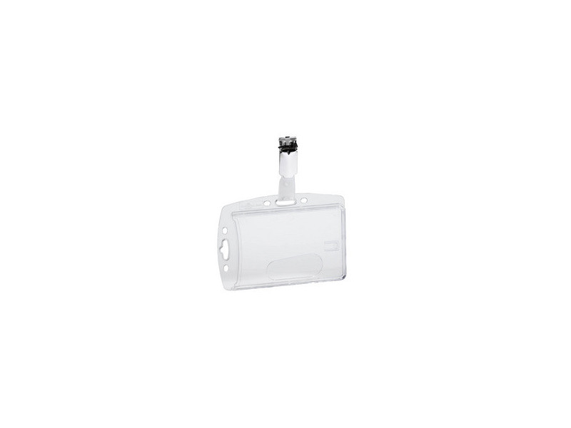 DURABLE Porte-badge, boîtier rigide, avec clip, 54 x 85 mm