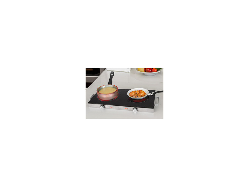 PROFI COOK Double plaque de cuisson PC-DKP 1211, inox