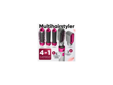 PROFI CARE Multihairstyler 4 en 1 PC-HAS 3132, gris/rose