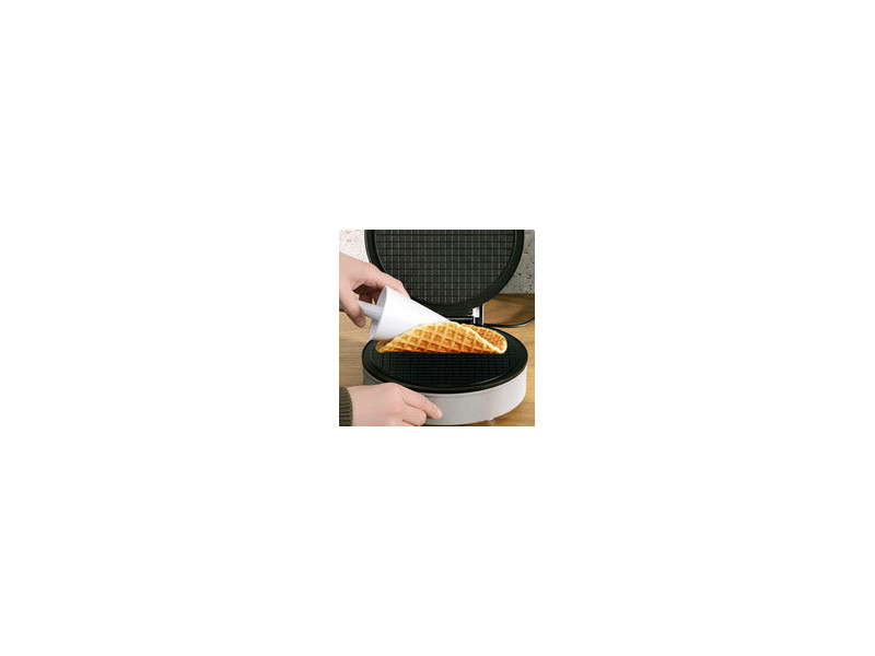 CLATRONIC Gaufrier à cornets de glace HA 3833, argent