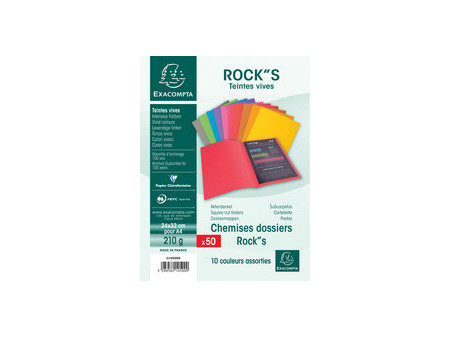 EXACOMPTA Chemises ROCK'S, A4, ocre