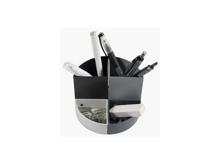 EXACOMPTA Pot à crayons 'THE QUARTER', noir/gris