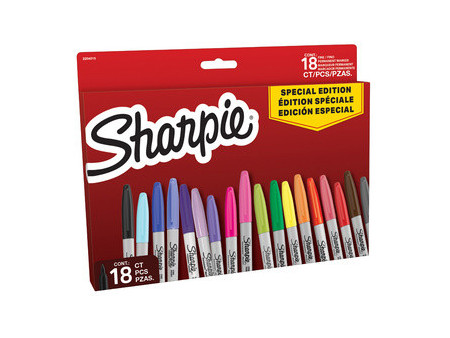 Sharpie Marqueur permanent FINE, BIG PACK de 18 'Red'