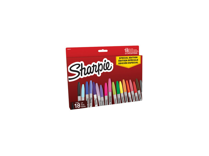 Sharpie Marqueur permanent FINE, BIG PACK de 18 'Red'