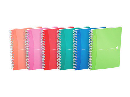 Oxford Cahier à spirale 'My Colours', A5, quadrillé
