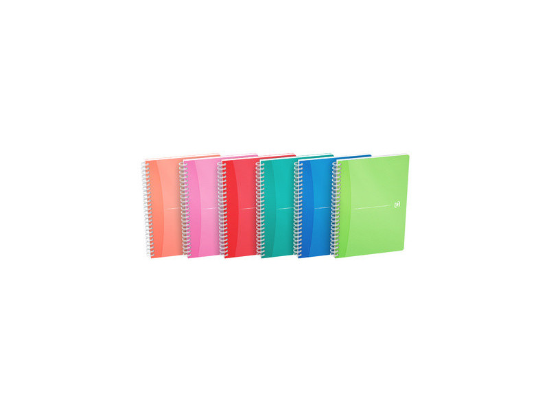 Oxford Cahier à spirale 'My Colours', A5, quadrillé