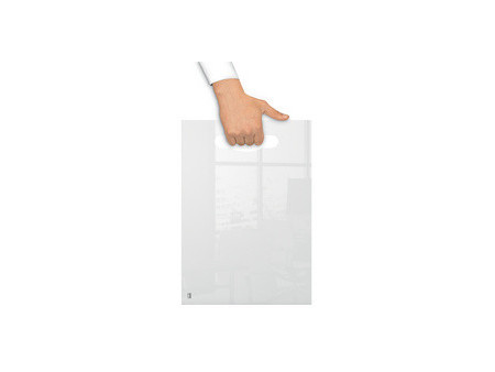 nobo Tableau blanc/bloc-notes de bureau avec poignée, A4