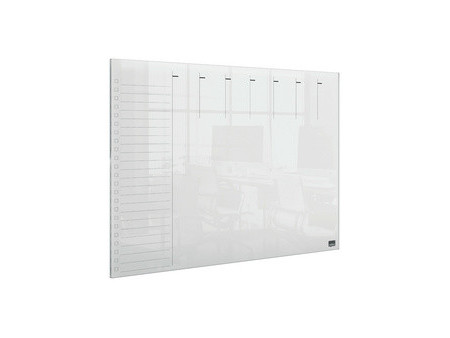 nobo Tableau acrylique planning hebdomadaire, A4,transparent