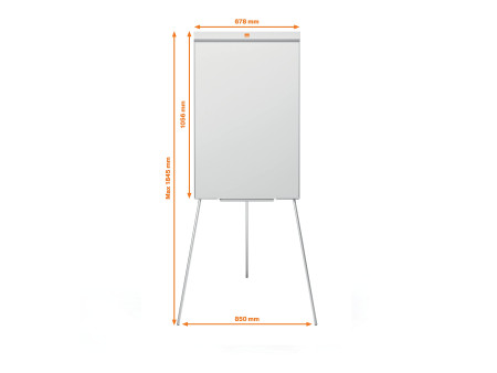 nobo Tableau de conférence Mobil Stahl Nano Clean, blanc