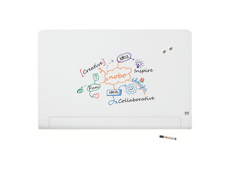 nobo Tableau en verre Impression Pro Widescreen, 45', blanc