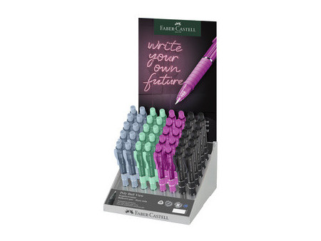 FABER-CASTELL Stylo à bille POLY BALL VIEW, présentoir