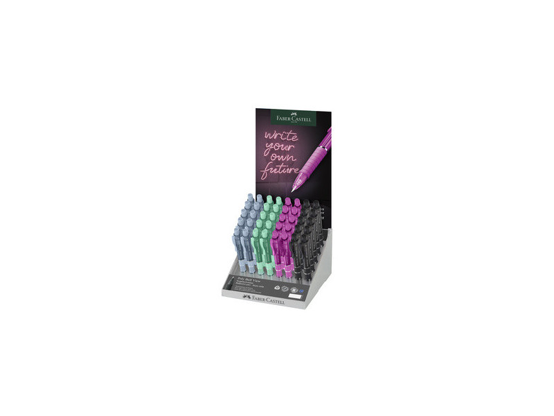 FABER-CASTELL Stylo à bille POLY BALL VIEW, présentoir