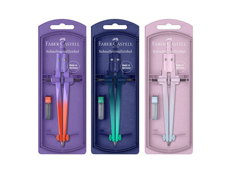 FABER-CASTELL Compas à réglage rapide STREAM Flow Edition