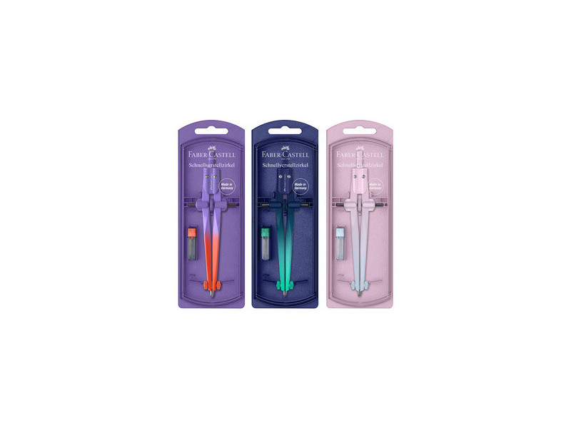 FABER-CASTELL Compas à réglage rapide STREAM Flow Edition