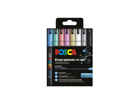 POSCA Marqueur à pigment PC-1MR, pochette de 16, assorti