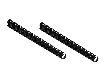 GBC Peigne à relier en plastique, A5, 14 boucles, 8mm, noir