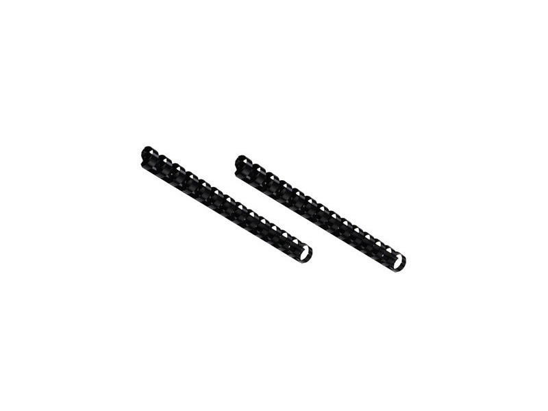 GBC Peigne à relier en plastique, A5, 14 boucles, 8mm, noir