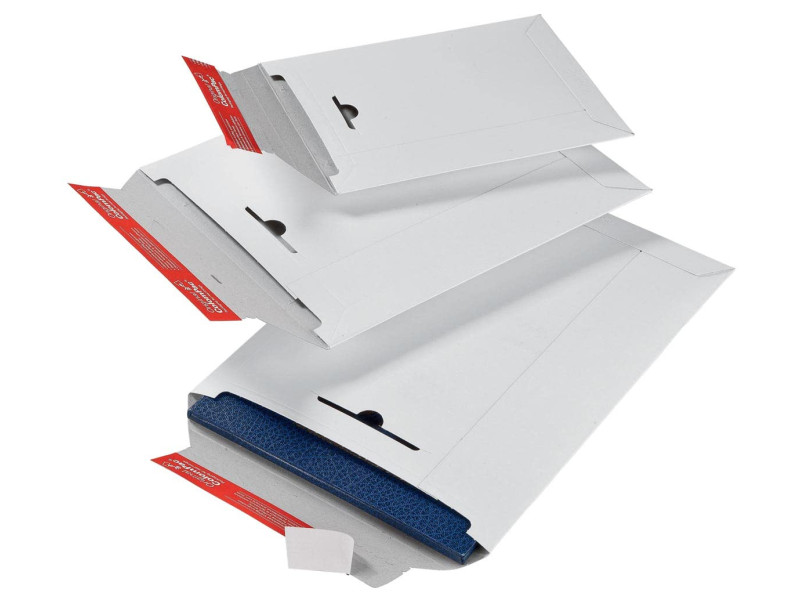 ColomPac Pochette d'expédition, en carton rigide A5, blanc