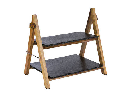 APS Présentoir de buffet, 2 étages, pliable