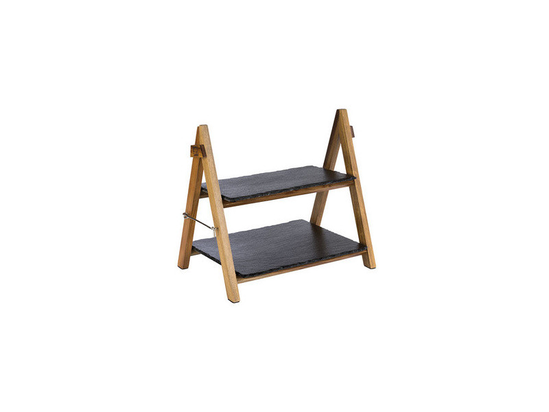 APS Présentoir de buffet, 2 étages, pliable