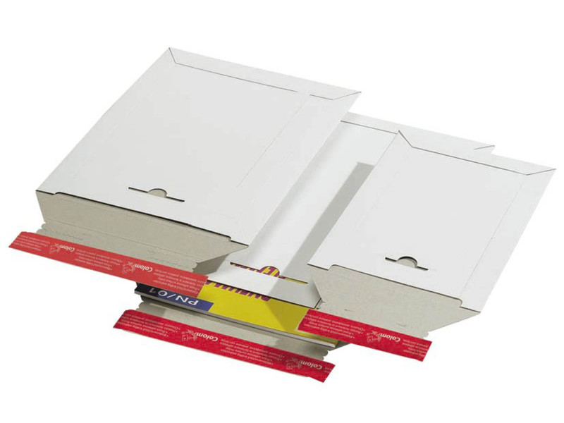 ColomPac Pochette d'expédition, en carton rigide B5+, blanc