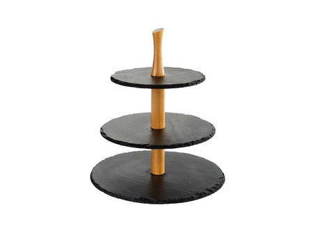 APS Serviteur en ardoise naturelle, 3 étages, anthracite