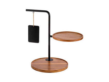 APS Etagère IRON, 2 étages, hauteur: 440 mm, noir