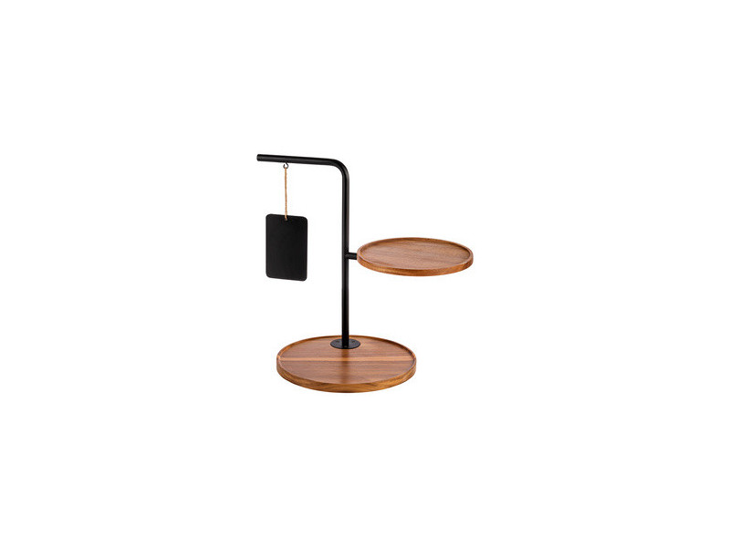 APS Etagère IRON, 2 étages, hauteur: 440 mm, noir