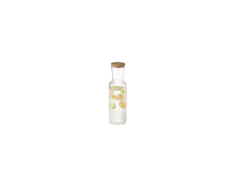 APS Carafe en verre LINES, 1,0 litre, transparent
