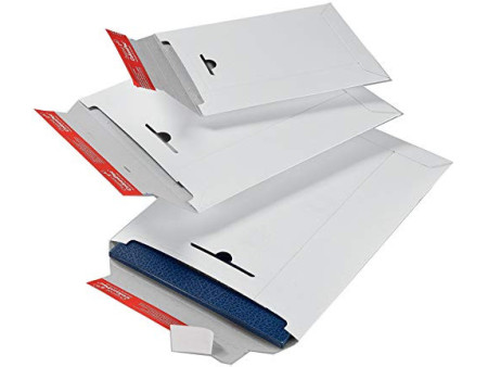 ColomPac Pochette d'expédition, en carton rigide B4, blanc