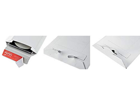 ColomPac Pochette d'expédition, en carton rigide B4, blanc