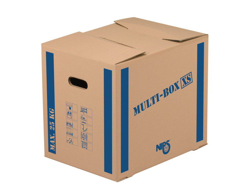 tidyPac Carton de transport L, avec porte-étiquettes