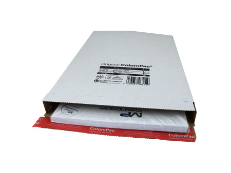 ColomPac Carton d'expédition paquet, pour marchandise, blanc
