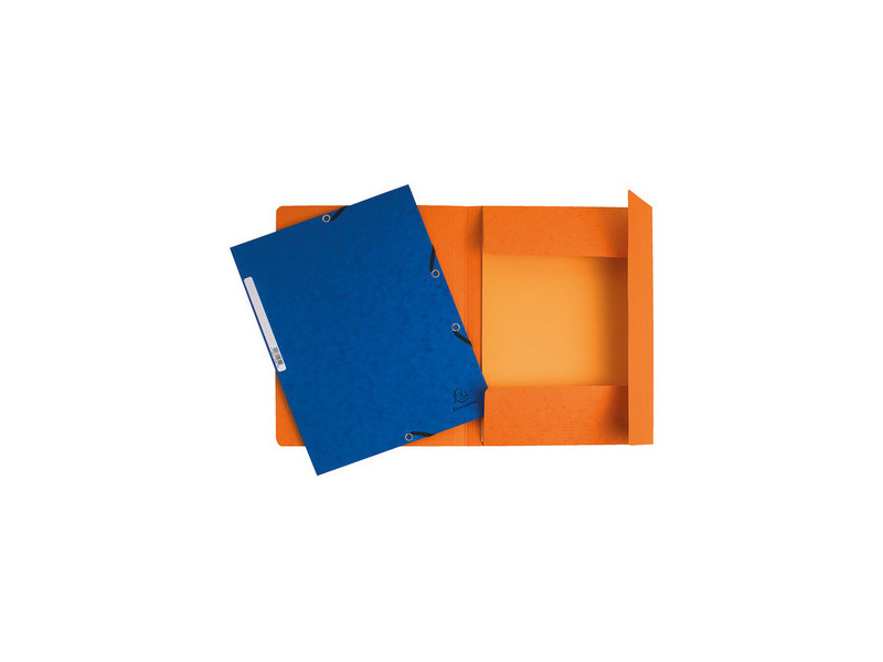 EXACOMPTA Chemise à élastique, A4, carton, rouge