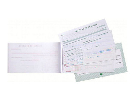 EXACOMPTA Manifold 'Quittances de loyer', 125 x 210 mm