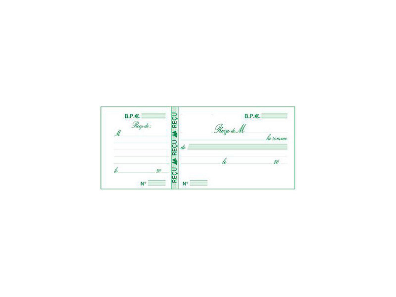 EXACOMPTA Carnet à souche 'Reçus', 90 x 130 mm horizontal