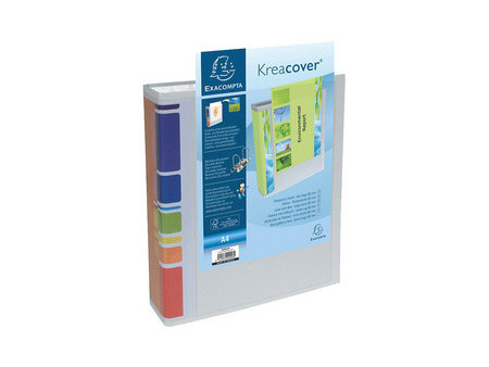 EXACOMPTA Classeur à levier Prem'Touch Kreacover, A4, blanc