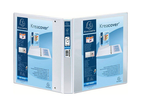 EXACOMPTA Classeur personnalisable Kreacover, A4 Maxi, bleu