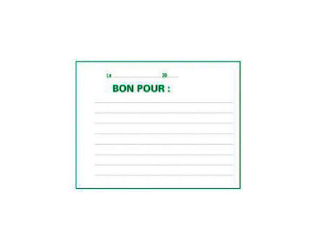 EXACOMPTA Manifold 'Bon pour', 105 x 135 mm, dupli