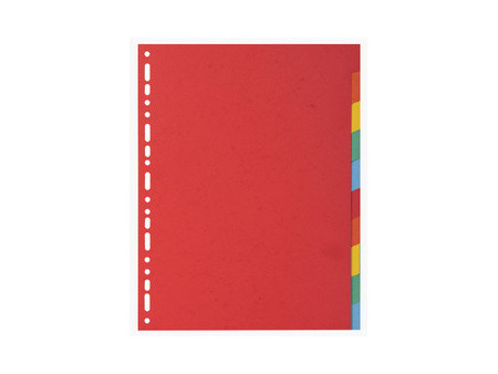 EXACOMPTA Intercalaires en carton, A4 Maxi, 6 touches