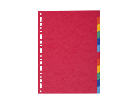 EXACOMPTA Intercalaires en carton, A4 Maxi, 12 touches