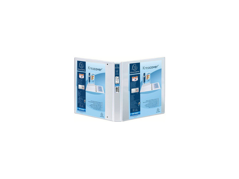 EXACOMPTA Classeur personnalisable Kreacover, A5, blanc